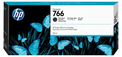 Zdjęcie produktu dla HP Wkład z atramentem czarnym matowym DesignJet 766 o pojemności 300 ml, Urządzenie wielofunkcyjne HP DesignJet XL 3600, Termiczny druk atramentowy, Czarny, Dom, Singapur, 283 mm