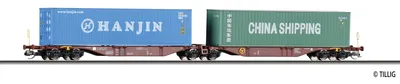 Zdjęcie produktu dla Tillig 18072 Wózek do przewozu kontenerów SNCB
