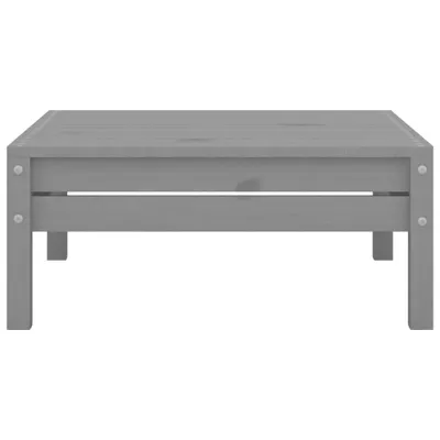 Image de vidaXL Tabouret de jardin Gris Pin massif
