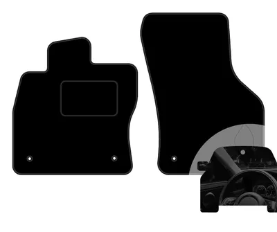 Imagen del producto de Alfombrillas delanteras para coche, marca moto-MOLTICO, de velour. Juego de 2 unidades, compatibles con Audi R8 I (2006-2015)