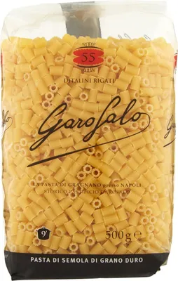 Produktbild von 10x Garofalo Pasta di Gragnano IGP Ditalini Rigati N° 55 Hartweizengrieß Pasta 100% Neapolitanische Pasta Kurze Pasta Packung mit 500g