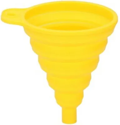 Immagine prodotto di Imbuto Dunlop in silicone pieghevole Ø9x10cm giallo per auto