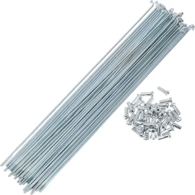 Produktbild von 36 Set 13G Fahrradspeichen 280mm Fahrradrad Speichen Verzinkter Kohlenstoffstahl Silberton