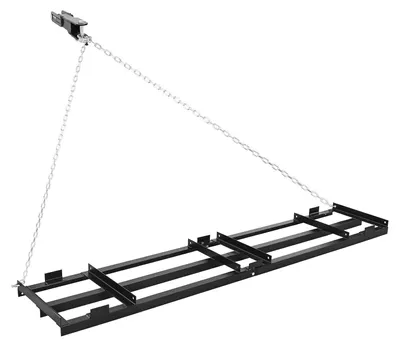 Productafbeelding van VEVOR Schleppegge, 243,5 x 50 cm, weideeg, weidesleep met 183 cm ketting, hoogwaardige nivelleerhark, verzinkte stalen veldeg voor grindpaden, geschikt voor ATVs, UTV's en tractoren