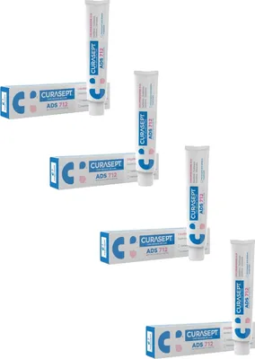 Produktbild von 4x 75 ml Curasept ADS 712 mit 0,12% Chlorhexidin