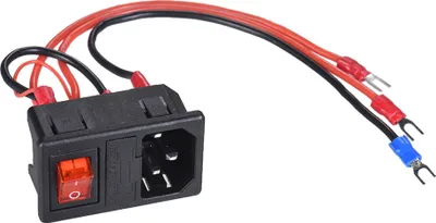 Obrázok produktu pre 220 V / 110 V 15A napájacia zástrčka s poistkou pre 3D tlačiareň DIY