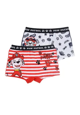 Produktbild von Paw Patrol Chase und Marshall Jungen Kinder Unterhosen Boxershorts Set 2 tlg., Größe Kids:116-128