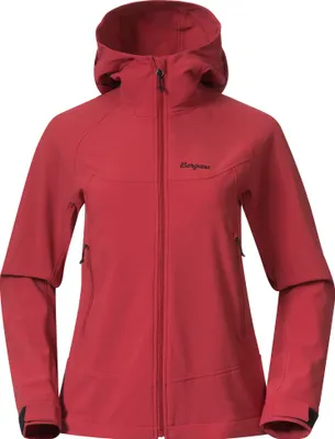 Produktbild von Bergans Damen Vaagaa Softshell Jacke Hood Crimson Red XS