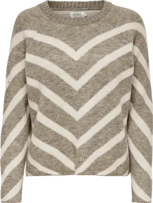 Image de ONLY ONLELIZA L/S PULLOVER KNT NOOS Mermaid/WHITECAP GRAY XS