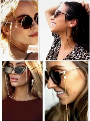 Produktbild von Brillenkette aus Edelstahl für Damen und Herren, verstellbar, 3,5 mm breit, Perlenkette, Maskenkette, Zubehör für Sonnenbrillen, 71 cm