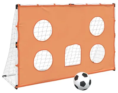 Produktbild von Fußballtor mit Netz - Profi Trainingstor - 182 x 62 x 118 cm - Für Sportplatz - Stabil und langlebig - Für Training und Spiele