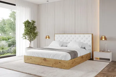 Produktbild von ALTDECOR Polsterbett mit Bettkasten - ENZO3 - 180x200 Weiß Kunstleder- Bett mit Kopfteil, Boxbett ohne Matratze, Doppelbett mit Stauraum
