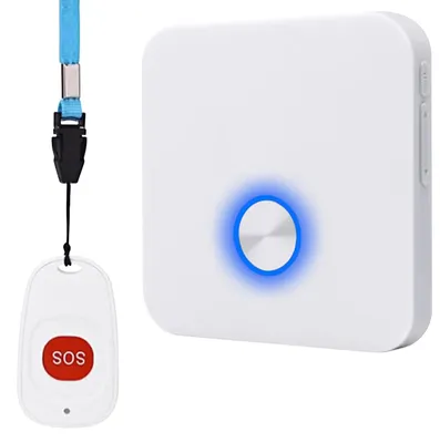 Obrázok produktu pre Bezdrôtový mobilný alarm s tlačidlom na volanie pomoci pre osoby vyžadujúce starostlivosť