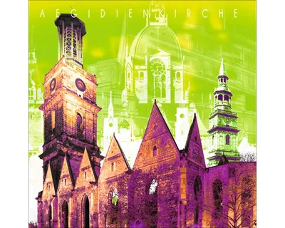 Produktbild von Glasbild Hannover Aegidienkirche 50x50 cm