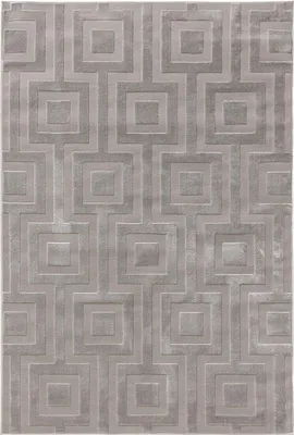 Produktbild von benuta Teppich Wohnzimmer Claire Hellgrau 280x380 cm Wohnzimmerteppich Rechteckig Muster Modern Kurzflor Skandinavisch