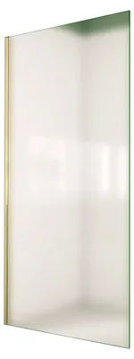 Produktbild von Duschspa Walk-In Dusche 110x200cm Mattiertes Duschwand Gold gebürstet 10mm NANO ESG-Glas Duschabtrennung Duschtrennwand