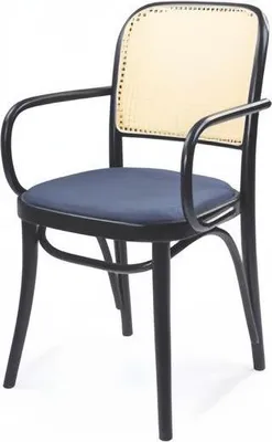 Immagine prodotto di Sedia imbottita moderna di design poltrona blu sedia bracciolo sala da pranzo arredamento