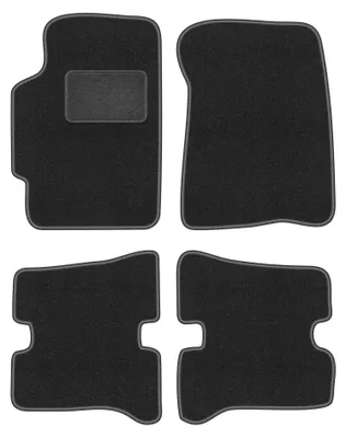 Image de Tapis de sol en moquette pour Mazda MX-6 II 1992-1997 (coupé) – jeu 4 pièces, gris graphite, sur mesure – Wielganizator LUX
