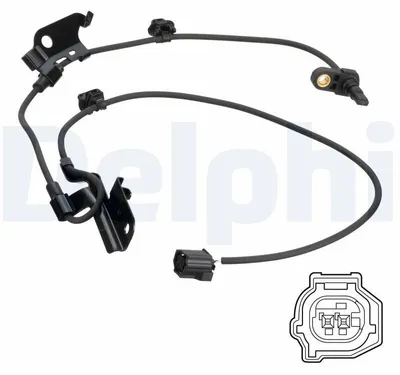 Produktbild von DELPHI Sensor, Radgeschwindigkeit x
