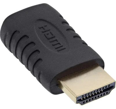 Immagine prodotto di InLine® 17691G Adattatore HDMI, da spina HDMI A a presa Mini HDMI C, compatibile 4K2K, contatti e