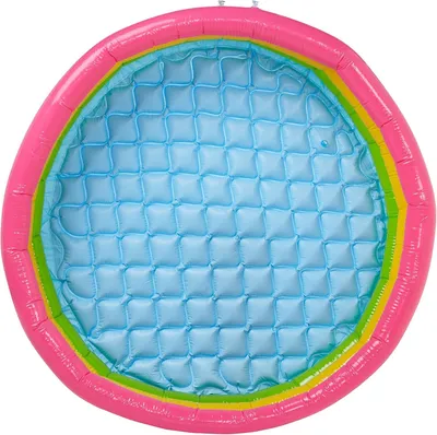 Produktbild von Bunter Kinderpool mit einem Durchmesser von 114 cm und einer Höhe von 25 cm