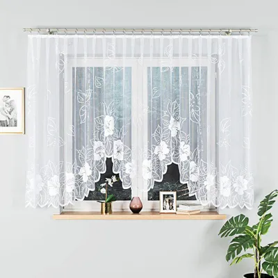 Immagine prodotto di GRACJANA Tenda jacquard finita, larghezza 400 x altezza 160 cm, colore 001 bianco 017175/FBL/001/400160/1