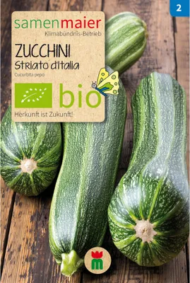 Produktbild von Zucchini Striato dItalia - Saatgut für zirka 5 Pflanzen