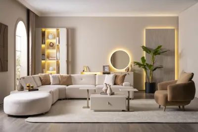 Zdjęcie produktu dla Modny styl dla domu Estetyka nowoczesnego salonu