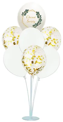 Produktbild von Ballonständer und 7 Ballons zur Taufe