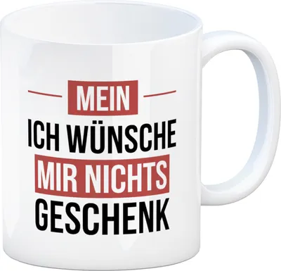 Produktbild von Mein ICH WÜNSCHE MIR NICHTS Kaffeebecher