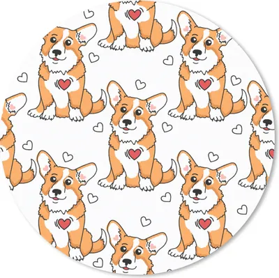 Produktbild von MuchoWow® Mauspad Mousepad Hund - Herz - Junge 40x40 cm - Mousepads - Maus Mat - Pad - Mausunterlage - Schreibtisch Accessoires