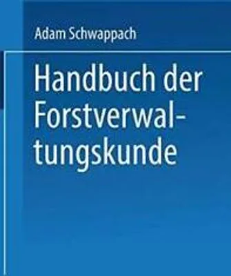 Produktbild von Handbuch der Forstverwaltungskunde
