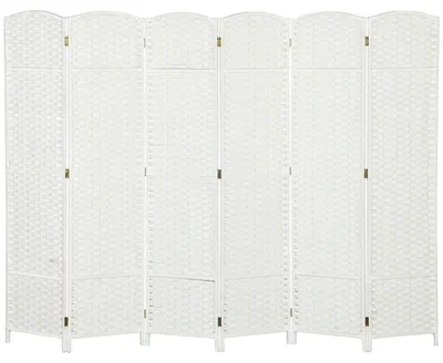 Image de Paravent 6 panneaux - Paravent pliable | Couleur : Blanc | Dimensions : 240 x 1,6 x 170 cm