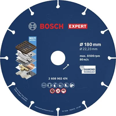 Produktbild von EXPERT Metal Diamanttrennscheibe, 180 x 22,23 mm