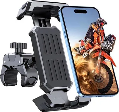Immagine prodotto di Supporto da bicicletta per smartphone da 4,7-6,8", ruotabile a 360°, antivibrazioni