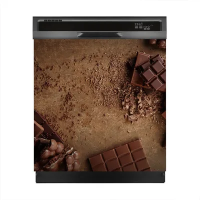 Produktbild von Magnete Dekorative 60x60 cm Küche Magnetmatte Spülmaschine - dunkel Schokolade