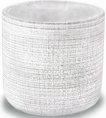 Zdjęcie produktu dla Szara okrągła doniczka betonowa 14 cm