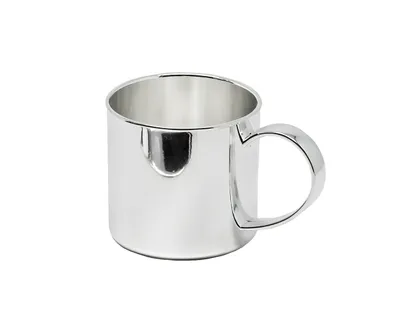 Produktbild von Kinderbecher Taufbecher Linda, edel versilbert, Höhe 5 cm, Durchmesser 6 cm