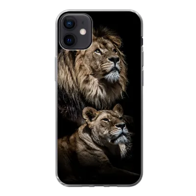 Produktbild von MuchoWow® Handyhülle Schutzhülle Hülle für iPhone 12 mini Löwe - Löwin - Porträt Silikon Softcase Handy Hülle - Bild