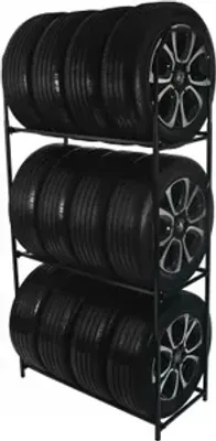 Obrázok produktu pre Stojan na pneumatiky stojan na pneumatiky dielenský regál polica 12 pneumatík 235x106x47