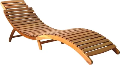 Produktbild von vidaXL Sonnenliege mit Auflage Akazie Massivholz