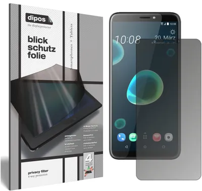 Produktbild von Schutzfolie für HTC Desire 12 Plus Blickschutzfolie matt Folie Display Schutz