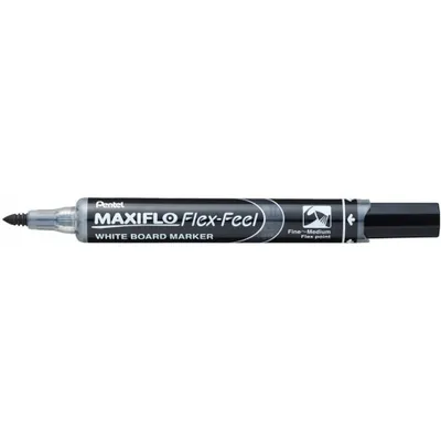 Obrázek produktu pro Pentel MWL5SBF-AX, 12 kusů, Černá, Štětičkový hrot, Černá, Polypropylen (PP), Kulatý