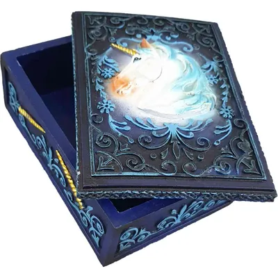 Produktbild von Tarotbox Mond-Einhorn, blau