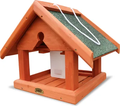 Produktbild von HABAU 2997 Vogelhaus Buchfink, Futterhaus zum Aufhängen mit Futtersilo