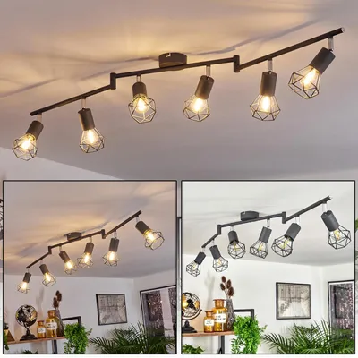 Produktbild von Borio »Borio« Deckenlampe aus Metall in Anthrazit/Chromfarben