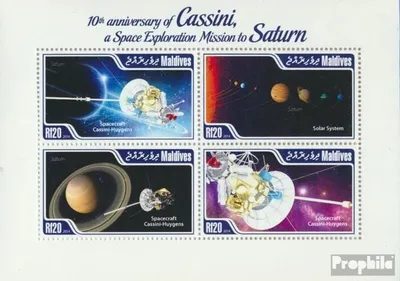 Produktbild von Briefmarken Malediven 2014 Mi 5385-5388 Kleinbogen (kompl. Ausg.) postfrisch Kassini