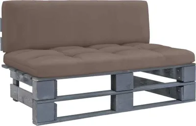 Produktbild von Outdoor-Mittelsofa Paletten Imprägniertes Kiefernholz Grau