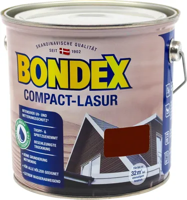Produktbild von Bondex Compact Lasur 2,5 L rio palisander