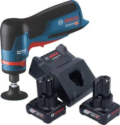 Immagine prodotto di Bosch GWG 12V-50 S Smerigliatrice professionale a batteria 12 V 6 mm brushless + 2x batteria ricaricabile 6,0 Ah + caricabatterie